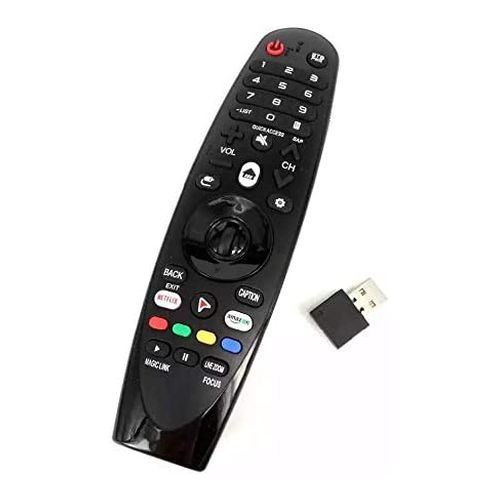 StraTG Remote Control, compatible with LG Smart TV Screen AM-MR600 AN-MR650 AN-MR600 42LF652v 55UF8507 32LJ600U 49UH619V 55UF7700y-TA Magic with Dongle