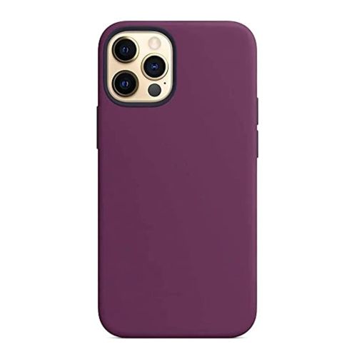 StraTG Bright Purple Silicon Cover for iPhone 13 Pro Max - Slim and Protective Smartphone Case 