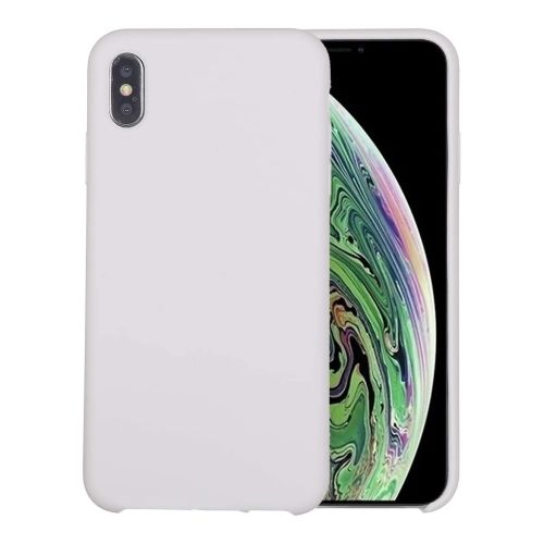 StraTG White Silicon Cover for iPhone XS Max - Slim and Protective Smartphone Case 