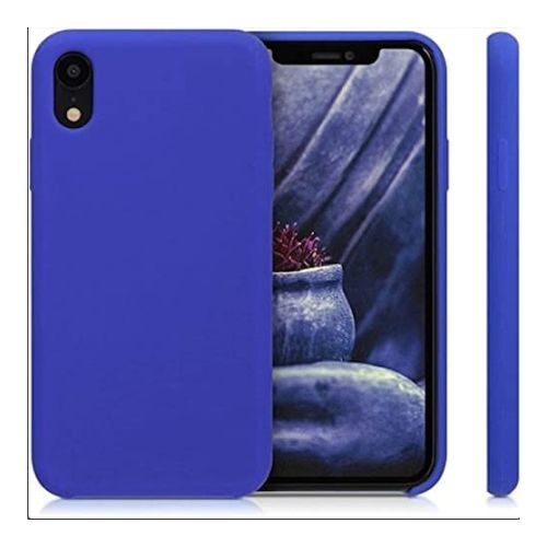 StraTG Royal Blue Silicon Cover for iPhone XR - Slim and Protective Smartphone Case 
