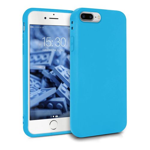 StraTG Dark turquoise Silicon Cover for iPhone 7 Plus / 8 Plus - Slim and Protective Smartphone Case 