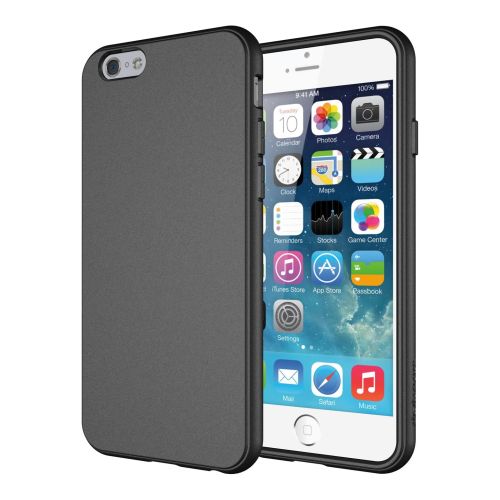 StraTG Dark Grey Silicon Cover for iPhone 6 / 6S - Slim and Protective Smartphone Case 