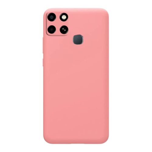 StraTG Pink Silicon Cover for Infinix smart 6 - Slim and Protective Smartphone Case with Camera Protection