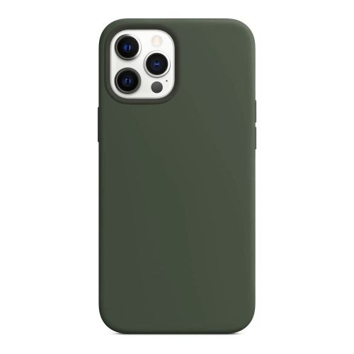 StraTG Dark khaki Silicon Cover for iPhone 13 Pro - Slim and Protective Smartphone Case 