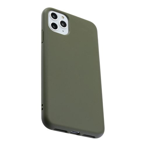 StraTG Khaki Silicon Cover for iPhone 11 Pro - Slim and Protective Smartphone Case 