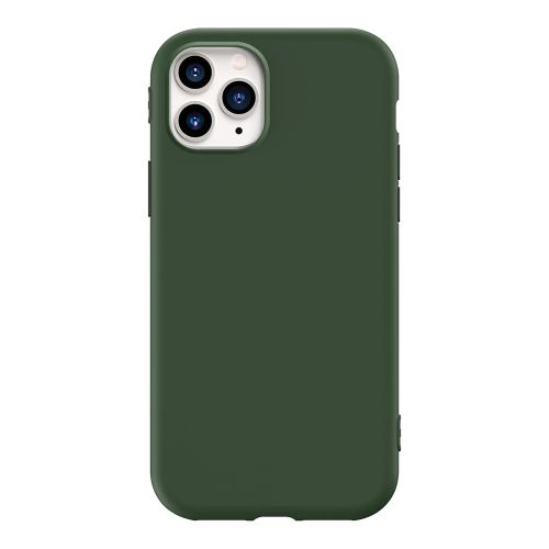 StraTG Dark khaki Silicon Cover for iPhone 11 Pro Max - Slim and Protective Smartphone Case 