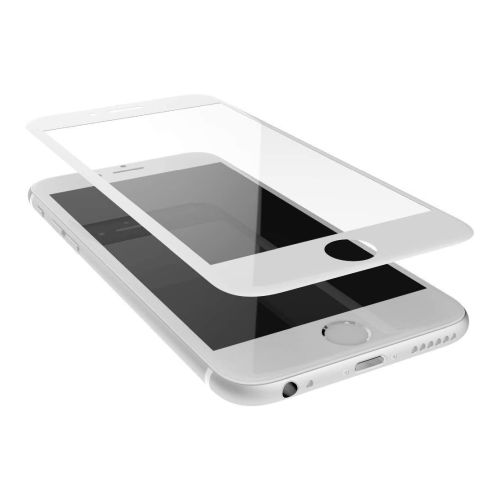 StraTG iPhone 6 / 6S / 7 / 8 / SE 2020 / SE 2022 Ceramic Screen Protector - Premium Protection for Your Smartphone Display - White Frame