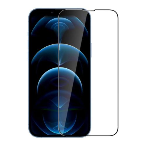 StraTG iPhone 14 Glass Screen Protector - Crystal Clear Protection for Your Smartphone Display - Black Frame