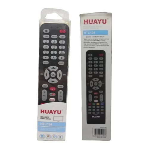 Huayu Remote Control, compatible with ATA Smart TV Screen HTC-104 Netflix, Youtube buttons