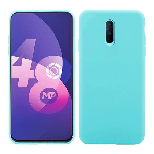 [MACO-701851] StraTG Turquoise Silicon Cover for Oppo F11 - Slim and Protective Smartphone Case 