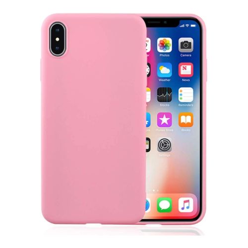 [MACO-701852] StraTG Pink Silicon Cover for Huawei Y6 2019 / Y6 Pro / Y6 2019 / Honor 8A 2020 / Honor 8A Pro / Honor 8A Prime / Honor 8A Play - Slim and Protective Smartphone Case 