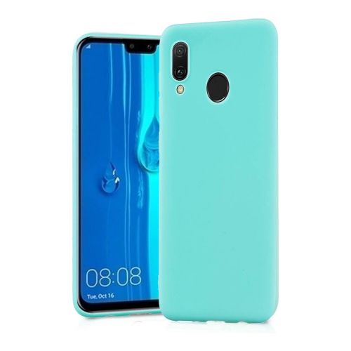[MACO-701862] StraTG Turquoise Silicon Cover for Huawei Y9 2019 - Slim and Protective Smartphone Case 