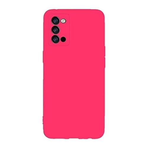 [MACO-701865] StraTG Hot Pink Silicon Cover for Xiaomi Poco M3 - Slim and Protective Smartphone Case with Camera Protection