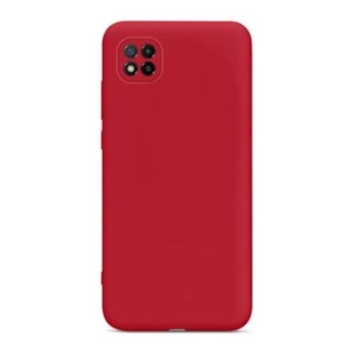 [MACO-701877] StraTG Red Silicon Cover for Xiaomi Redmi 9C - Slim and Protective Smartphone Case with Camera Protection
