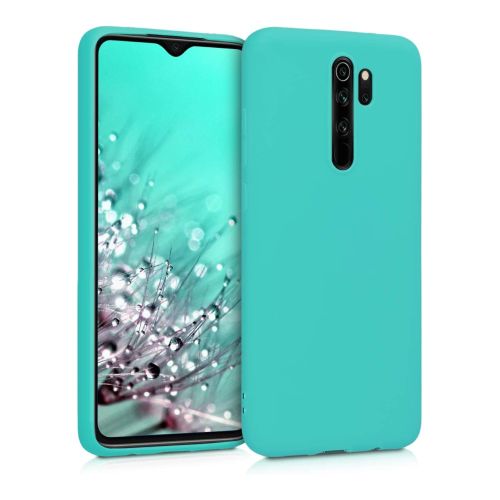 [MACO-701881] StraTG Turquoise Silicon Cover for Xiaomi Redmi Note 8 Pro - Slim and Protective Smartphone Case 
