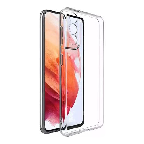 [MACO-701883] StraTG Transparent Silicon Cover for Samsung S22 Plus - Slim and Protective Smartphone Case 