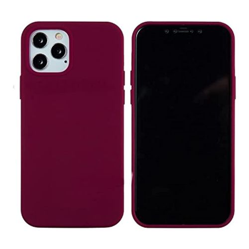 [MACO-701907] StraTG Dark Purple Silicon Cover for iPhone 13 Pro - Slim and Protective Smartphone Case 