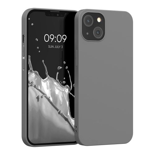 [MACO-701910] StraTG Dark Grey Silicon Cover for iPhone 13 - Slim and Protective Smartphone Case 