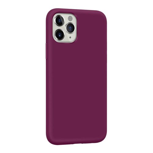 [MACO-701913] StraTG Bright Purple Silicon Cover for iPhone 11 Pro - Slim and Protective Smartphone Case 
