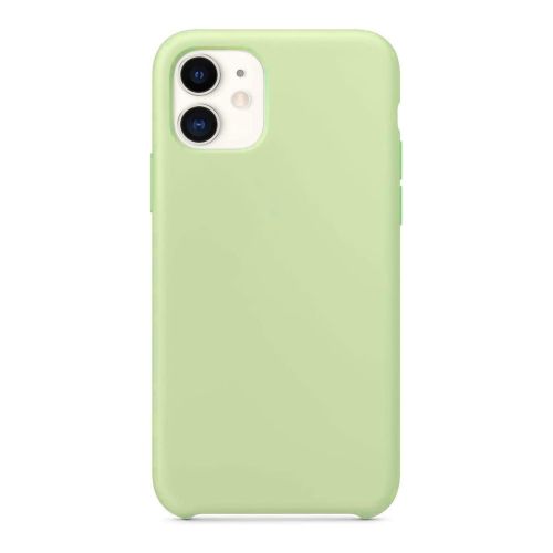 [MACO-701921] StraTG Mint Green Silicon Cover for iPhone 11 - Slim and Protective Smartphone Case 