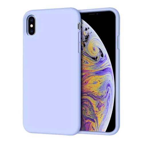 [MACO-701922] StraTG Dark Grey Silicon Cover for iPhone XS Max - Slim and Protective Smartphone Case 