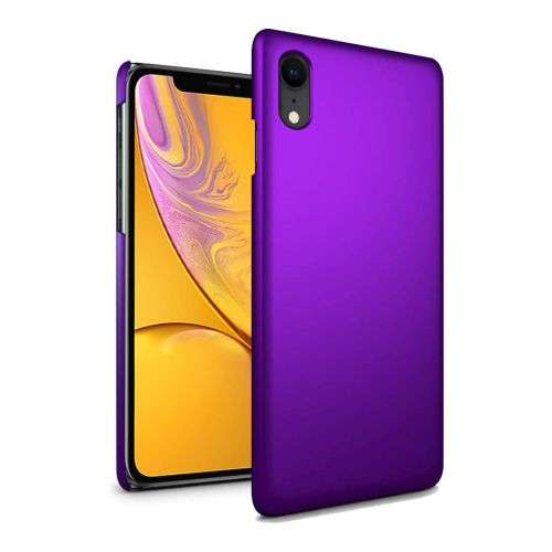 [MACO-701934] StraTG Bright Purple Silicon Cover for iPhone XR - Slim and Protective Smartphone Case 