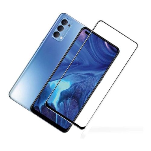 [MASP-702290] StraTG Oppo Reno 3 Pro / 4 / X50 Pro Glass Screen Protector - Crystal Clear Protection for Your Smartphone Display - Black Frame