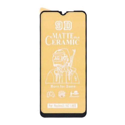 [MASP-702368] StraTG Xiaomi Redmi Note 9 Ceramic Screen Protector - Premium Protection for Your Smartphone Display - Black Frame