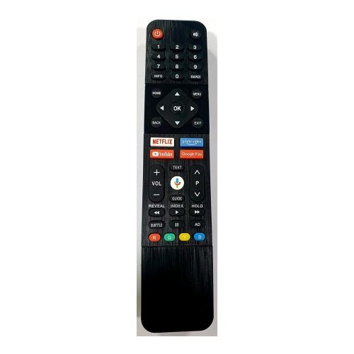 [RCUR-702448] StraTG Remote Control, compatible with Tornado Smart TV Screen Netflix - youtube - Google - prime video buttons