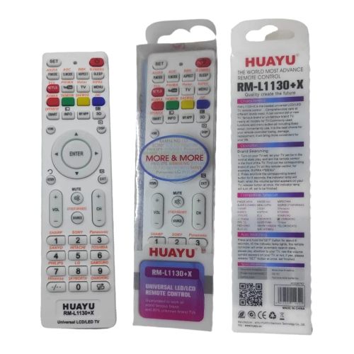 [RCUR-702459] Huayu Universal TV Remote Control - Easy-to-Use and Compatible with Most TV Brands Hisense, Sony, Panasonic, Toshiba, LG, Samsung, TCL LCD LED 3D TV Screen Netflix, Youtube APPS Buttons