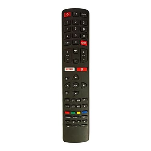 [RCUR-702500] StraTG Remote Control, compatible with Jac / Unionaire / TCL Smart TV Screen Netflix, Youtube buttons